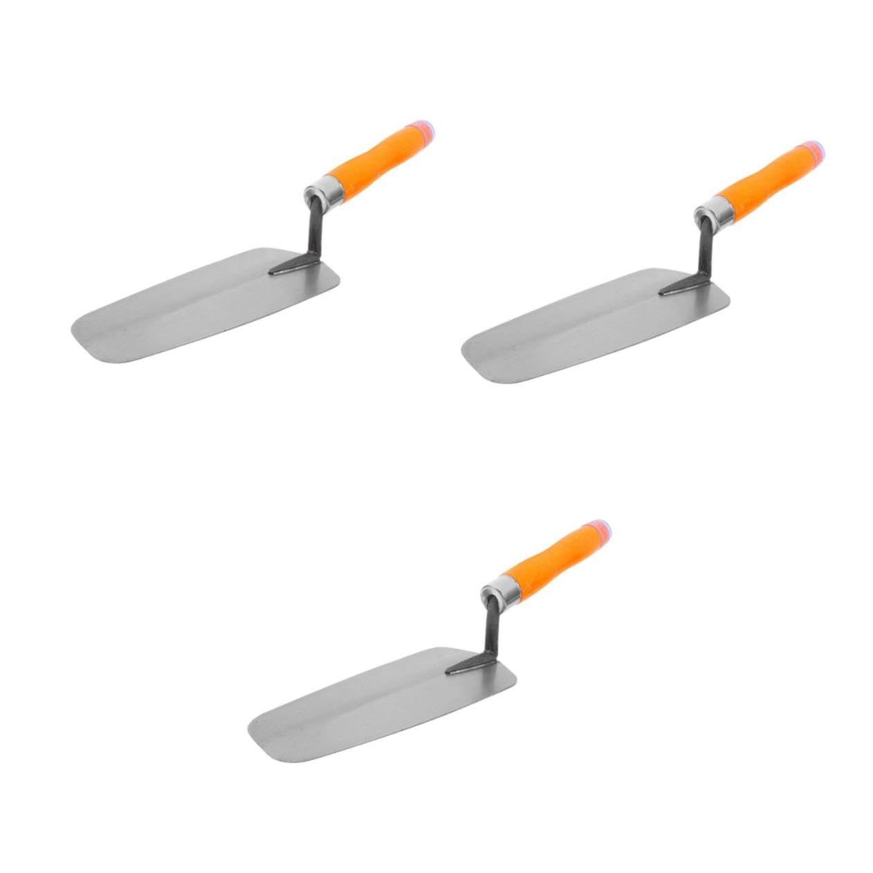 3 Pièces Plâtre Inoxydable Truelle de Maçonnerie et Lissage Plaques de Plâtre Manche Confortable Usage Intérieur et Extérieur Outil pour Enduit et Carrelage