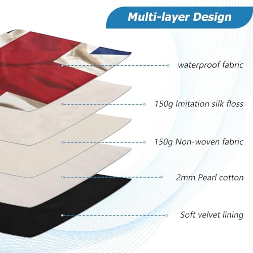 Funda para portátil 13-14 pulg impermeable con bandera británica miniatura 4