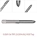 Professional 0 209x36 TPI HSS Tap for Cleaning Valve Stem Threads, Sturdy Storage Case