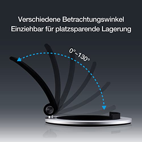 Just Mobile Encore Ipad Stand Foldable Portable Solid Aluminum Adjustable Angle Ergonomic Ipad 10.2" Pro 11" 12.9" Air 10.9" Mini All Tablets (St-858) #TOP2