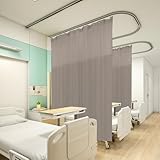 TSQNVVY Flame Retardant Hospital Curtain Room Divider, Grommet Cubicle Room Divider Privacy Curtain for...