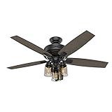 Hunter Fan Company Bennett 54189 52 Inch Bennet Ultra Quiet Ceiling Fan with LED Light Kit, Remote...