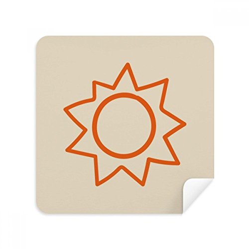 Lunettes et écrans nets au soleil avec ce chiffon en suède orange 2Pcs