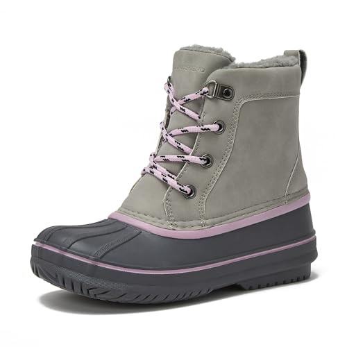 Lands' End Wynn Snow Boots for Kids - Insulated Waterproof Winter Snow Duck Boots for Boys and Girls - Little Kid and Big Kid Size 1 to 7 - Boys and Girls Snow Boots