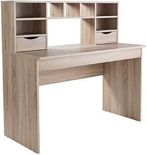 Alphason,AW2120,Albion Light Oak Desk with Hutch,Light Oak,1000x1000x570mm