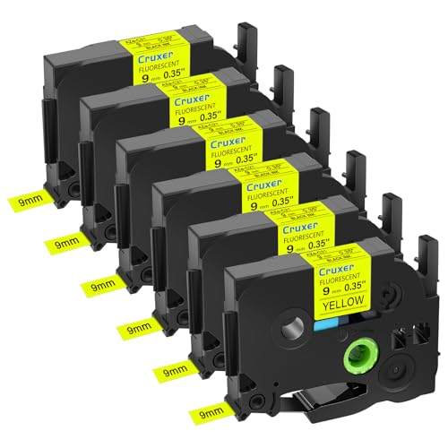 TZe-C21 9mm ���x���e�[�v Brother P-Touch TZ-C21 �u���b�N�I���C�G���[�Ή� �u�����~�l�[�g���H 3�C���` x 16.6�t�B�[�g Brother PTH110 PTD210 PTD600 PT-P710BT PT-E500 