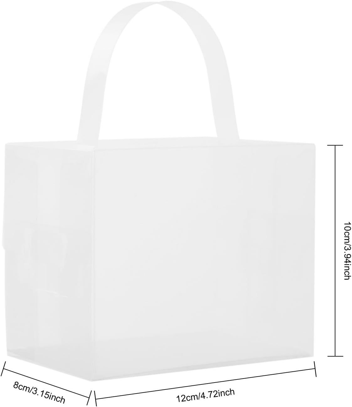 50Pcs Clear Cake Carrier Boxes, Square Dessert Boxes with Lid and Handle 50 Sets Mini Cupcake Boxes Plastic Cake Box Square Clear Cake Boxes for Birthday Home Party Wedding Banquet (4.72*3.94*3.15in)