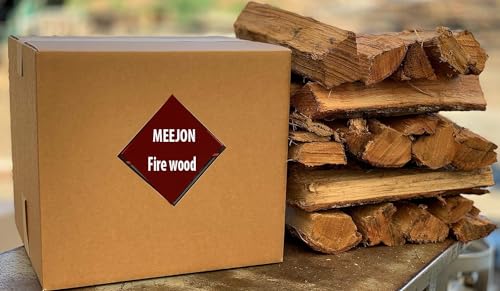 Image of Seasoned Firewood by Home /Kiln Dried Premium Oak Firewood /Hardwood, Kiln Dried firewood for Outdoor fire pits, Wood Burning stoves, and Campfires. Comes in 25LB Bundles