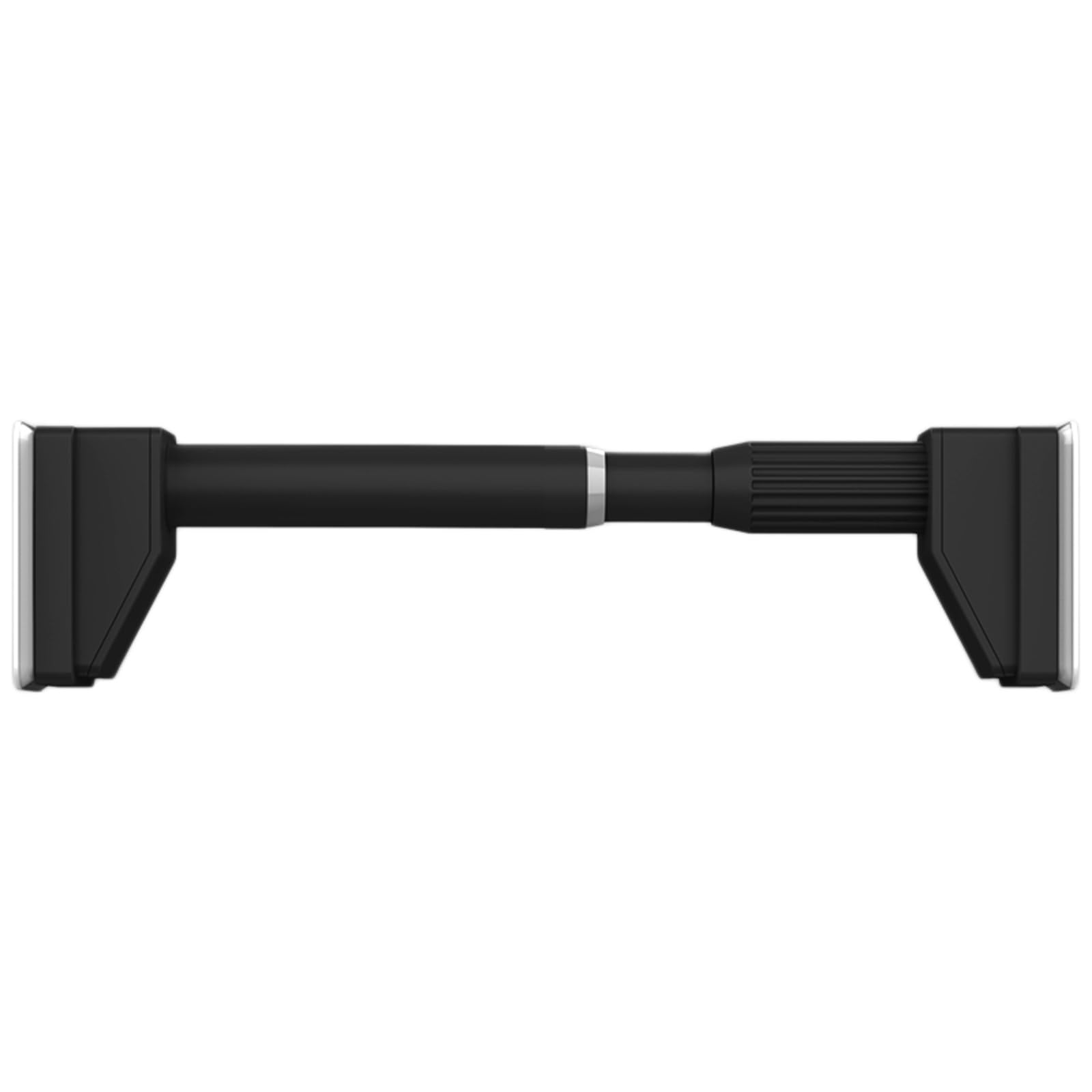 Tension Curtain Rod, Anti-slip Telescoping Drapery Rod, Anti-Rust Curtain Rail No Drilling for Bathroom Closet Kitchen Bedroom Doorway Windows(Black,410-500cm)