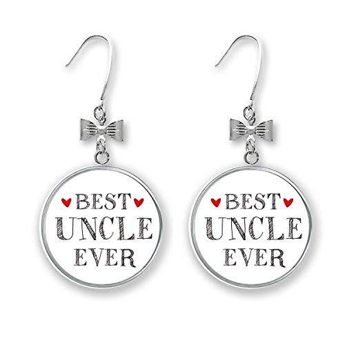 Boucles d'oreilles cœur Best uncle ever à porter fièrement lors de vos réunions de famille