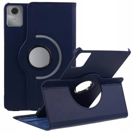 Image of M Cart for Lenovo Tab M11 (11 inch) Rotate Cover | Leather Finish | 360 Degree Rotate Back Cover | Shockproof Back Cover Case for Lenovo Tab M11- (Midnight Blue)