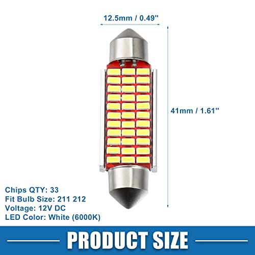 Bombillas LED Festoon blancas 41mm, set de 2 miniatura 4