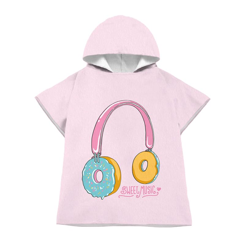 LOMTRATS Quick Dry Surf Poncho Changing Towel Robe Hoodie for Kids,Microfiber Swimming Beach Surfing Diving Home Hot Springs Bathing Parka