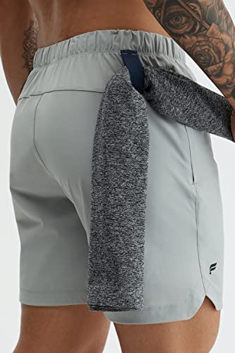 Fabletics Men's The One Short, Training, Swimming, Lightweight, Quick-Dry, Zip Pocket, Stretch Woven, Xl / 7In, Shadow Grey #TOP1