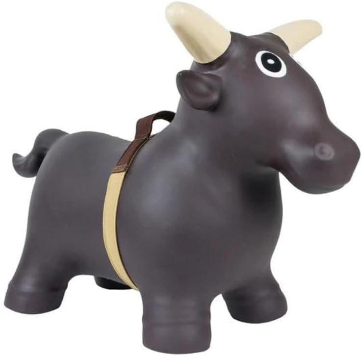 Big Country Toys Lil’ Bucker Bull Kids Toys - Rodeo Ride On Toys for 18 Months to 3+ Years - Bouncy Animals for Toddlers - Inflatable Kids Hopper Toy with Hand Pump