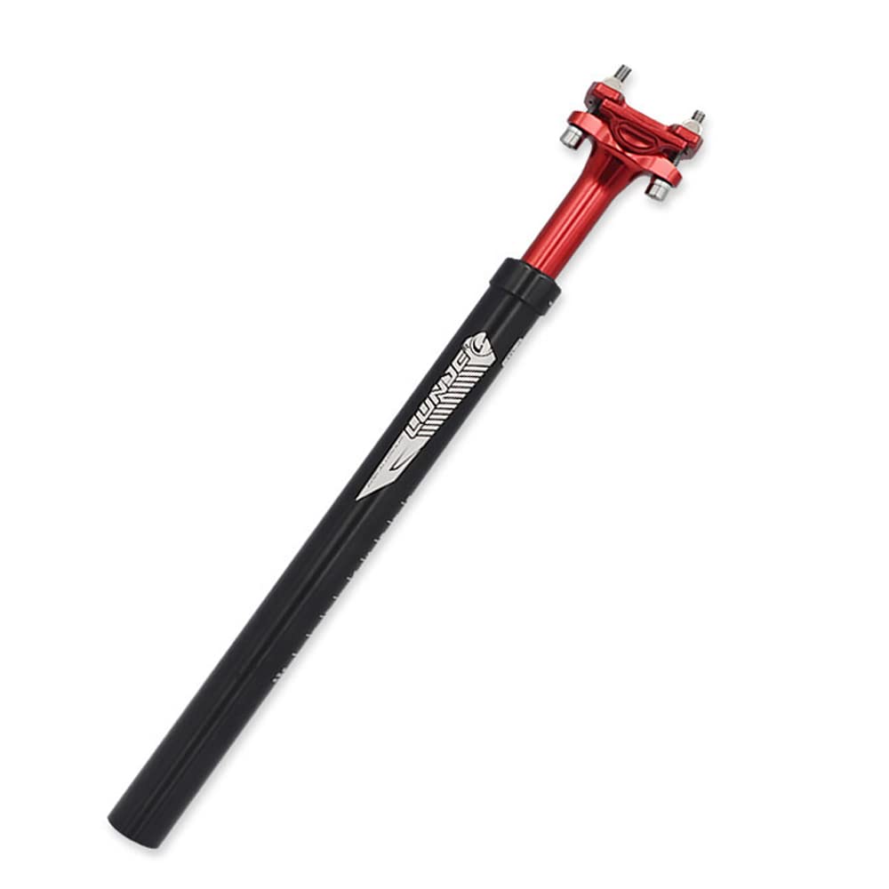 ThinkTop Bike Aluminum Alloy Seatpost φ27.2 28.6 30.9 31.6mm Adjustable Length 400mm Suspension Seat Post for MTB Road Bicycle Shock Absorption 5cm High Stiffness