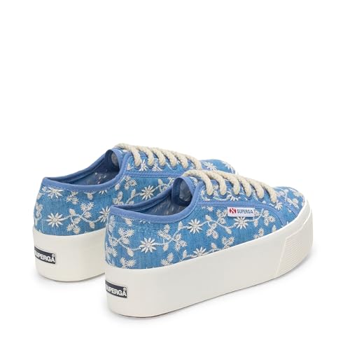 Image of Lady Shoes Woman 2790 PLATFORM SANGALLO Wedge BLUE INDACO-FAVORIO
