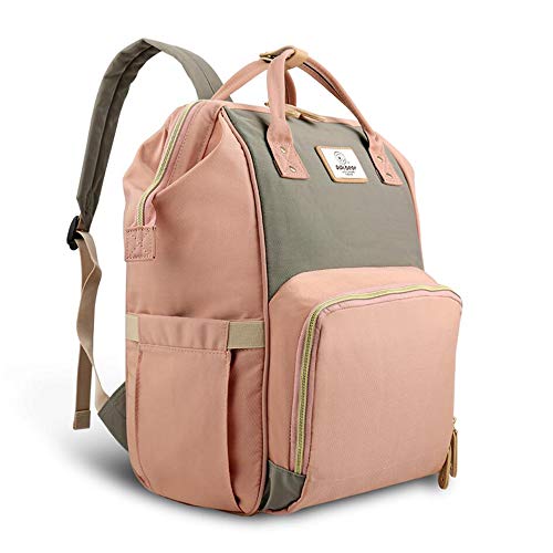 Pipibear Mochilas para Pañales, Bolso Cambiador Impermeable para Bebés Multifunción para Mamá y Papá, Gran Capacidad