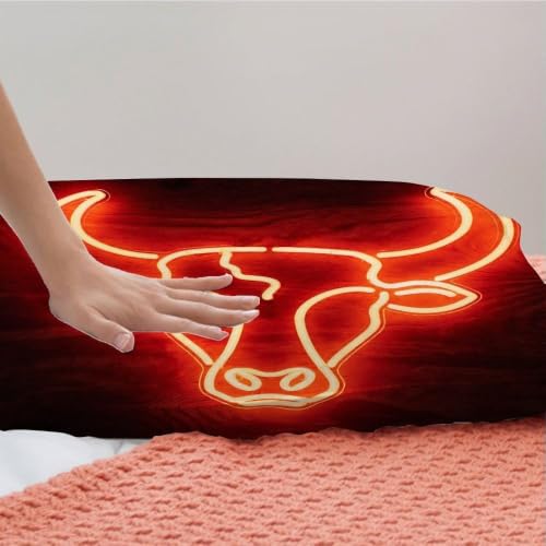 Housse de Couette 90x190 cm Vache Rouge en Microfibre