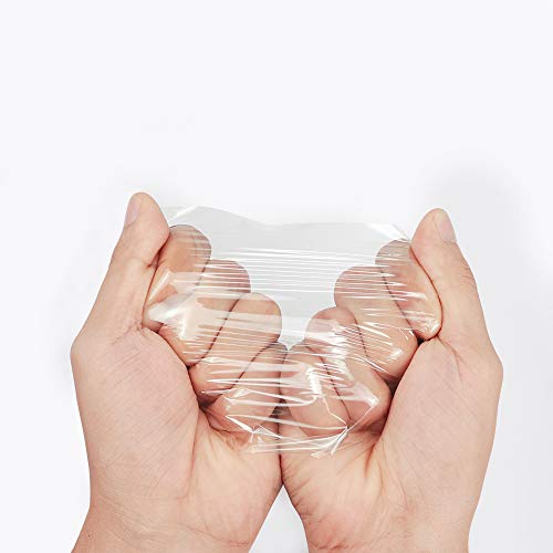 1000 Sheets Clear Cellophane Wrap Roll 5x5 Inches Candy Caramel and Chocolate Wrapper for Treats, Lollipop, Gummies, Saran Wrap& Cake Pop Making Supplies, etc - Thumbnail 4