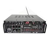 amplificador massive 2000w rms -Support: DISK USB / MAX 64GB Tarjeta SD (no incluida)
