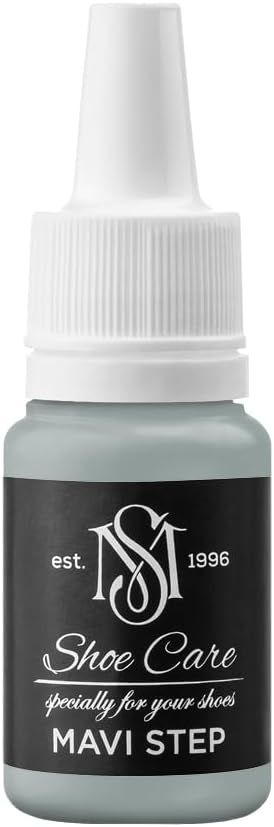 Universal Leather Dye - NCS S 4005-B80G Sage Grey Dark - High Coverage Leather Paint for Shoes, Bags, Canvas & Sneakers by MAVI STEP - 1.70 fl oz / 50 ml