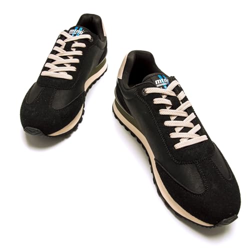 Mtng Para Hombre. 84807 Zapatillas Track Negro (44), Plano, Cordones, Casual - 4