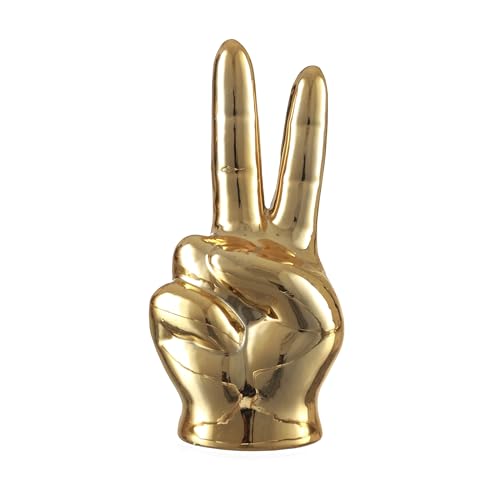 Image of TIED RIBBONS Set Of 3 Hand Sign Fantasy Showpiece Statue Collectible Figurines(Multi,Ceramic)Decorative Items For Home Decor Living Room Bedroom Wall Shelf Office Table Top Decoration Gifting