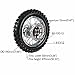 Dirt Bike Tires Rear Wheel Tire Rim 12Inch 80/100-12 Wheel Tire and Rim Inner Tube with Rear Tire Disc Brake Rim Assembley for 70cc 110cc 125cc Dirt Pit Monkey Bike