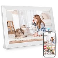 GGUA 10.1 Inch WiFi Digital Photo Frame Built in 64GB Memory, 1280x800 IPS LCD Touchscreen, Auto-Rotate and Audio, Quick and Easy Share Photos or Videos via the Frameo App, the Best Choice for Gifting