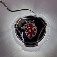 LED/neon plaat Scania dubbelle griffioen logo blauw - LED platen - Binnen verlic