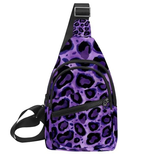 Sac à dos à bandoulière violet foncé pour entraînement et voyage mixte