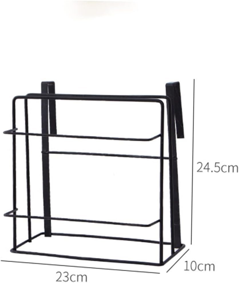 Punch Wall-mounted Iron Rack for Chopping Boards and Kitchen Storage Space-saving Design for Bathroom and Cabinet Organization White