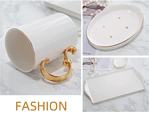 Cepillo de dientes taza for gárgaras accesorios de baño cerámica 7