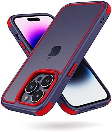 MobNano Cover IPhone 14 Pro Max - Antiurto Militare, Retro Resistente Ai Graffi, Blu/Verde - 4