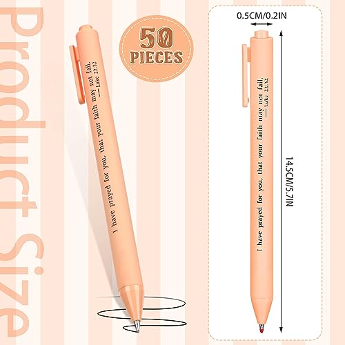 Cholemy 50 bolígrafos con tinta negra retráctiles miniatura 2