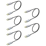 Ureegle 【8K Displayport Kabel】0.5M Vergoldetes DP-Kabel (8K@60Hz, 4K@144Hz, 32.4Gbps) HDR, 1.4 DP zu DP Kabel Kompatibel mit Gaming PC, Laptops, Monitor, Computer, Projektor [5 Pack]
