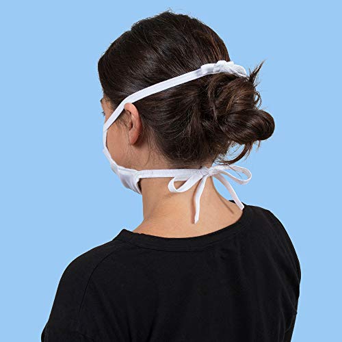 Gildan GM2020 Adult Reusable 3-Layer Tie-On Cotton Face Mask thumb #4