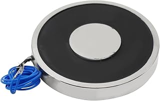 200N 44LB/20Kg Solenoid Lifting Cylinder Electromagnet Suction Holding Sucker Round Electric Magnet 70 x 10mm-DC12V