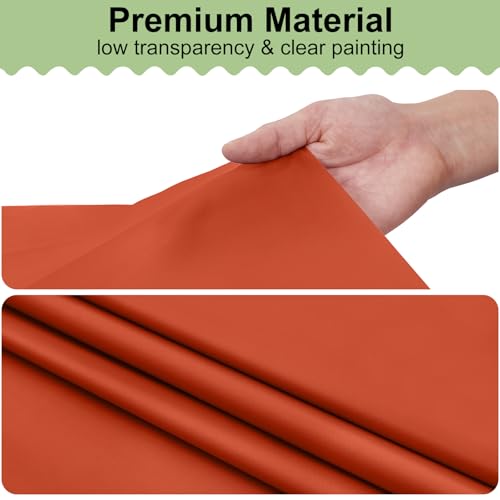 Image of misaya 4 Packs Disposable Plastic Table Cloth, 84 inch Round Waterproof Tablecloth, Leakproof & Sturdy Decorative Table Covers for Picnic, Party and Outdoor, Rust