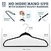 Zober Velvet Hangers 50 Pack - Black for Coats, Pants & Dress Clothes - Non Slip w/ 360 Degree Swivel, Holds up to 10 lbs - Strong Felt Hangers for Clothing