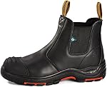 CSA Bottes de sécurité pour hommes Bottes d'orteils composites Bottes en cuir de vache Bottes pour la construction Chaussures de sécurité