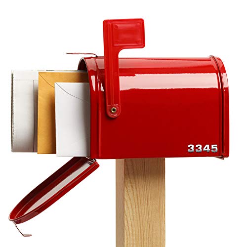 36 Pieces 3D Mailbox Number 0-9 Stickers And Letters Symbols Alphabet Adhesive Mailbox Stickers House Metal Mailbox Address Street Stickers For Apartment Residence And Mailbox Signs (1.1 X 1.1 Inches) #TOP3