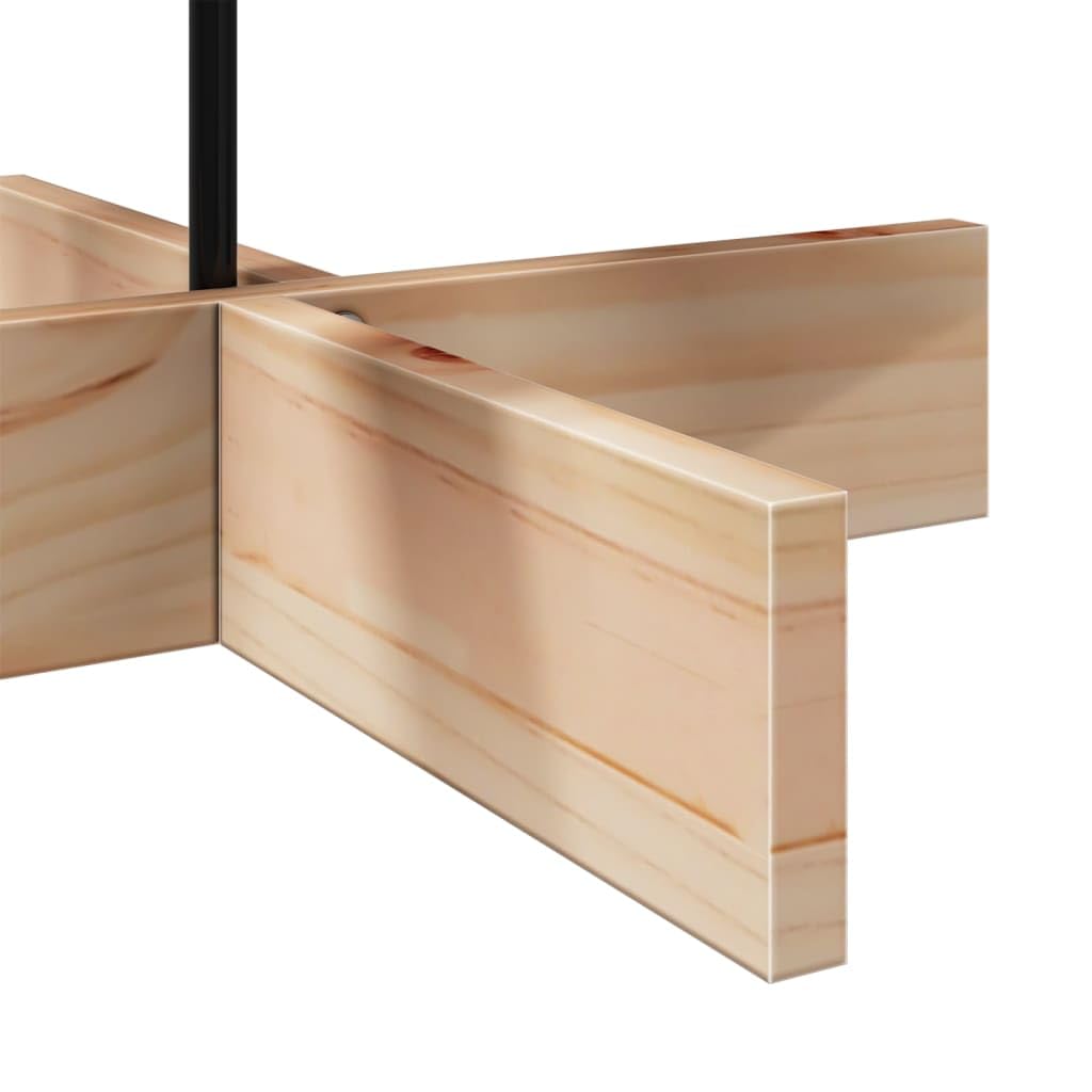 vidaXL Arbre de Noël en Bois pour décoration 100 cm Bois Massif de pin