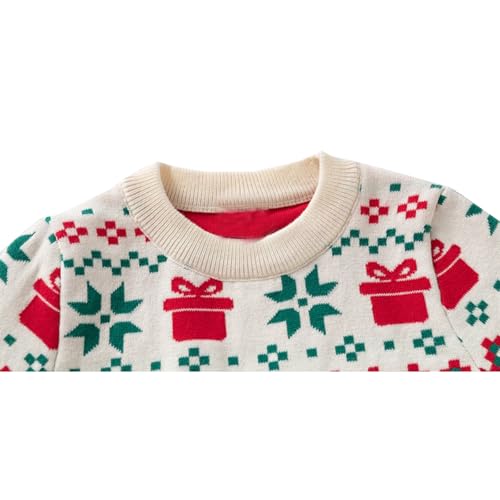 Image of Ugly Christmas Sweater for Girls Funny Xmas Knit Pullover Shirts Kids Child Holiday Jumper Tops Outfit 2-14 Years