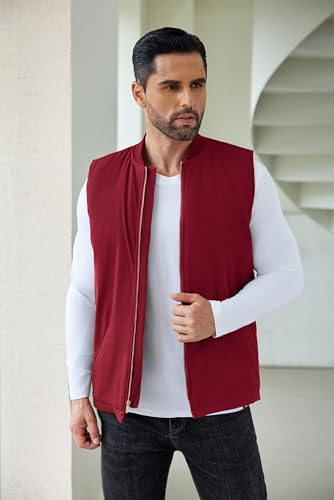 Gilet matelassé pour homme coupe ample COOFANDY avec fermeture éclair - 3