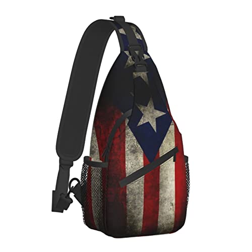 Puerto Rico Sling Bag Puerto Rico Flag Crossbody Chest Daypack Casual Backpack Puerto Shoulder Bag2