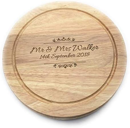 Personalised Cheese Board - Engraved Wedding Birthday Gift