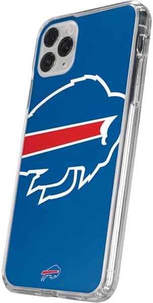 Skinit Clear Phone Case Compatible with iPhone 11 Pro - Officially Licensed NFL Buffalo Bills Large Logo Design