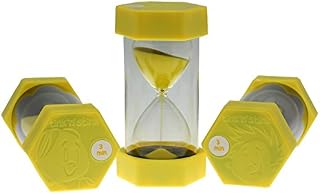 Tink n Stink Sand Timers for Children  Colourful Hourglass Sand Timers for Classrooms, Home, Brushing Teeth, Gamer Timer (Yellow 3 Minute Timer)